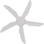 Calibo Storm 42" (1070mm) 5 Blade 18W Tricolour LED Light Indoor/Outdoor DC Ceiling Fan & Remote | White - Dubbo Lighting Centre