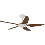 Calibo Storm 42" (1070mm) 5 Blade 18W Tricolour LED Light Indoor/Outdoor DC Ceiling Fan & Remote | White & Koa -  Dubbo Lighting Centre