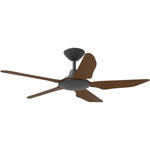 Calibo Storm 42" (1070mm) 5 Blade Indoor/Outdoor DC Ceiling Fan & Remote | Black & Koa - Dubbo Lighting Centre
