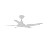 Calibo Storm 42" (1070mm) 5 Blade Indoor/Outdoor DC Ceiling Fan & Remote | White - Dubbo Lighting Centre