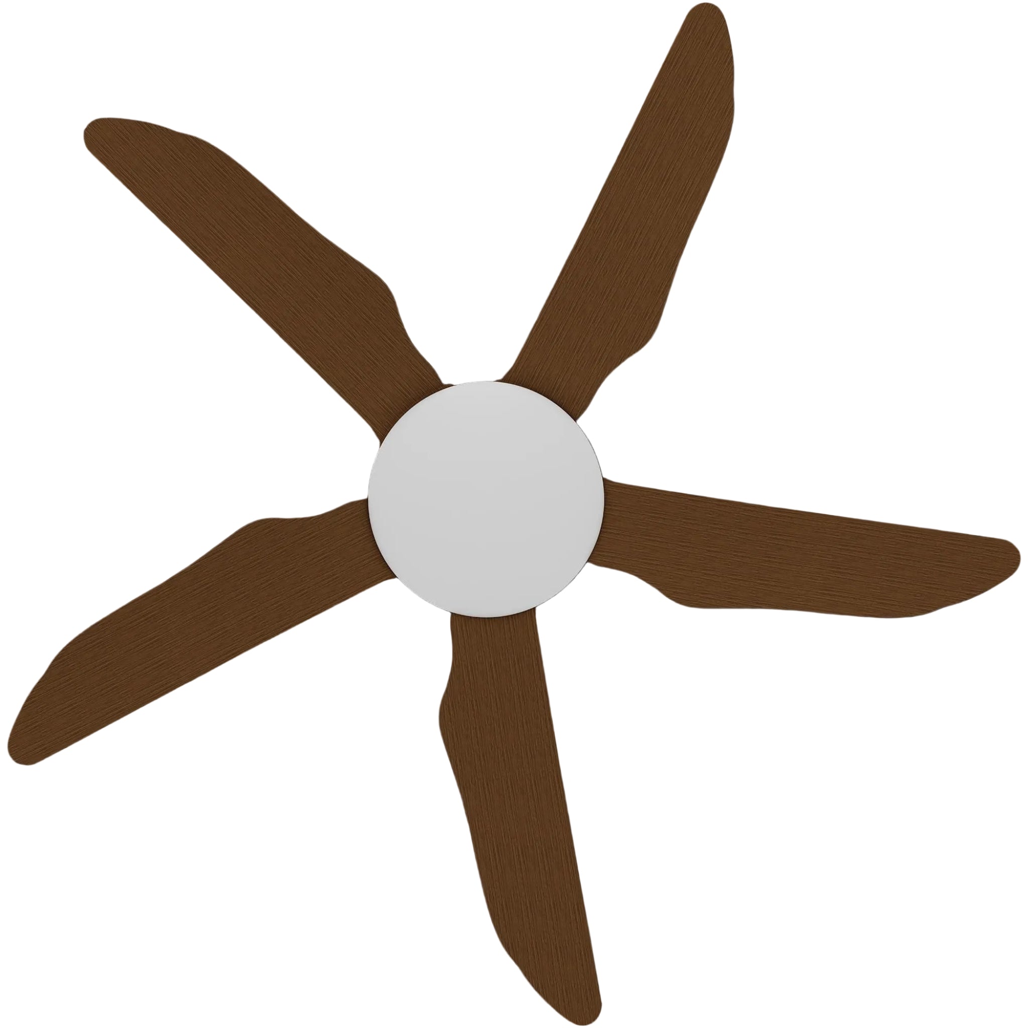 Calibo Storm 42" (1070mm) 5 Blade Indoor/Outdoor DC Ceiling Fan & Remote | White & Koa - Dubbo Lighting Centre
