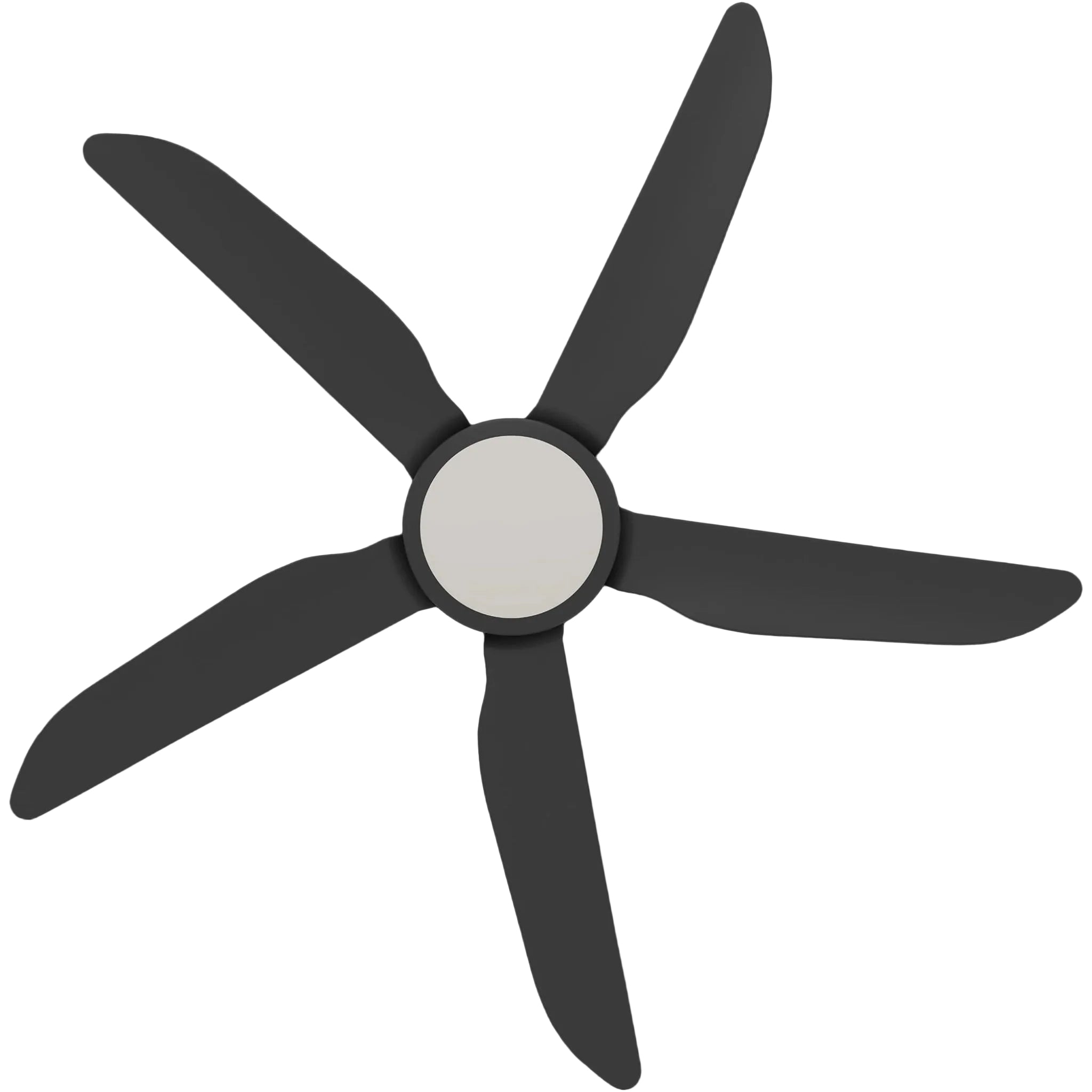 Calibo Storm 48" (1220mm) 5 Blade 18W Tricolour LED Light Indoor/Outdoor DC Ceiling Fan & Remote | Matte Black - Dubbo Lighting Centre