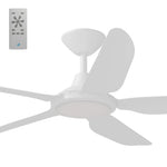 Calibo Storm 48" (1220mm) 5 Blade 18W Tricolour LED Light Indoor/Outdoor DC Ceiling Fan & Remote | White - Dubbo Lighting Centre