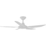 Calibo Storm 48" (1220mm) 5 Blade 18W Tricolour LED Light Indoor/Outdoor DC Ceiling Fan & Remote | White - Dubbo Lighting Centre