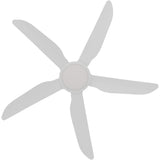 Calibo Storm 48" (1220mm) 5 Blade 18W Tricolour LED Light Indoor/Outdoor DC Ceiling Fan & Remote | White - Dubbo Lighting Centre