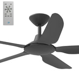 Calibo Storm 48" (1220mm) 5 Blade Indoor/Outdoor DC Ceiling Fan and Remote | Matte Black - Dubbo Lighting Centre