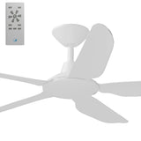 Calibo Storm 48" (1220mm) 5 Blade Indoor/Outdoor DC Ceiling Fan and Remote | White - Dubbo Lighting Centre