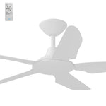 Calibo Storm 48" (1220mm) 5 Blade Indoor/Outdoor DC Ceiling Fan and Remote | White - Dubbo Lighting Centre