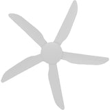 Calibo Storm 48" (1220mm) 5 Blade Indoor/Outdoor DC Ceiling Fan and Remote | White - Dubbo Lighting Centre