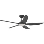 Calibo Storm 52" (1320mm) 5 Blade 18W Tricolour LED Light Indoor/Outdoor DC Ceiling Fan & Remote | Matte Black - Dubbo Lighting Centre