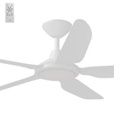Calibo Storm 52" (1320mm) 5 Blade 18W Tricolour LED Light Indoor/Outdoor DC Ceiling Fan & Remote | White - Dubbo Lighting Centre