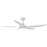 Calibo Storm 52" (1320mm) 5 Blade 18W Tricolour LED Light Indoor/Outdoor DC Ceiling Fan & Remote | White - Dubbo Lighting Centre