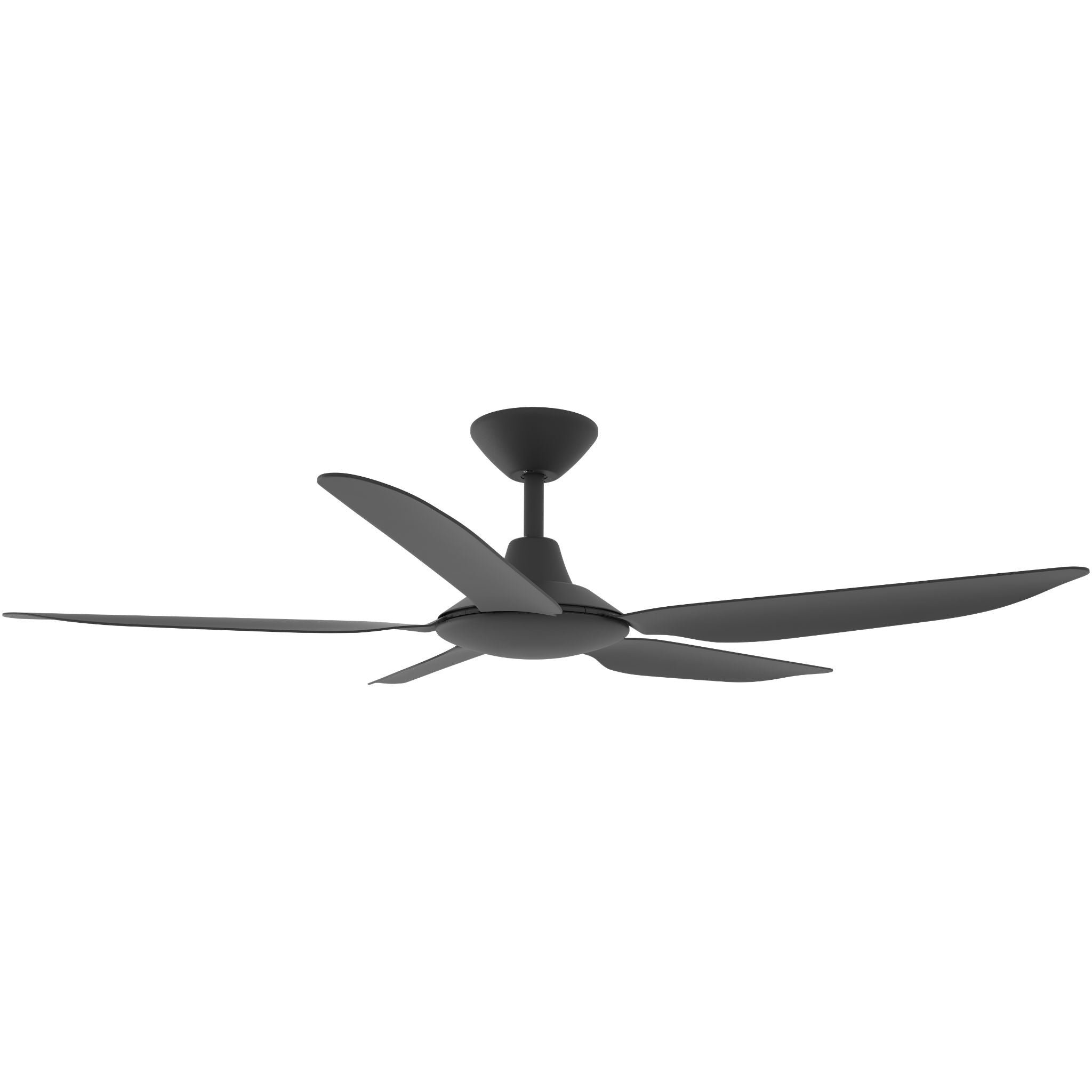 Calibo Storm 52" (1320mm) 5 Blade Indoor/Outdoor DC Ceiling Fan and Remote | Matte Black - Dubbo Lighting Centre