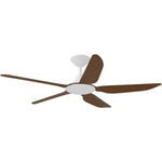 Calibo Storm 52" (1320mm) 5 Blade Indoor/Outdoor DC Ceiling Fan and Remote | White & Koa - Dubbo Lighting Centre