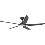 Calibo Storm 56" (1430mm) 5 Blade 18W Tricolour LED Light Indoor/Outdoor DC Ceiling Fan & Remote | Matte Black - Dubbo Lighting Centre