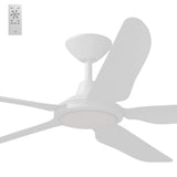 Calibo Storm 56" (1430mm) 5 Blade 18W Tricolour LED Light Indoor/Outdoor DC Ceiling Fan & Remote | White - Dubbo Lighting Centre