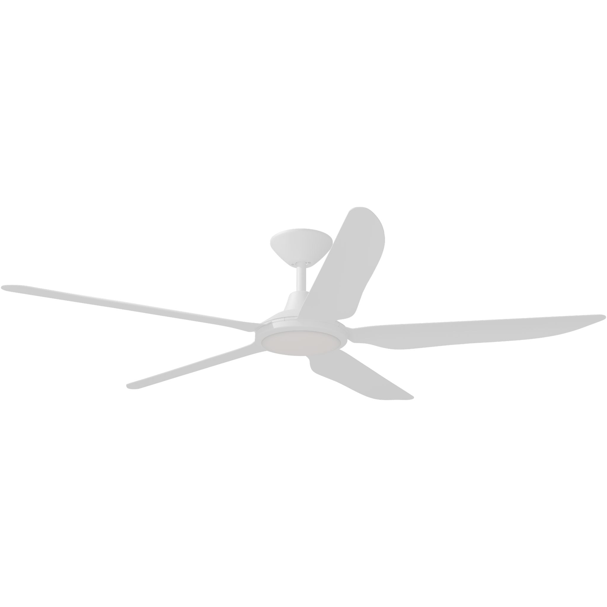 Calibo Storm 56" (1430mm) 5 Blade 18W Tricolour LED Light Indoor/Outdoor DC Ceiling Fan & Remote | White - Dubbo Lighting Centre