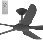 Calibo Storm 56" (1430mm) 5 Blade Indoor/Outdoor DC Ceiling Fan and Remote | Matte Black - Dubbo Lighting Centre