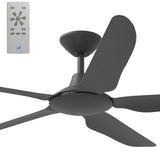 Calibo Storm 56" (1430mm) 5 Blade Indoor/Outdoor DC Ceiling Fan and Remote | Matte Black - Dubbo Lighting Centre