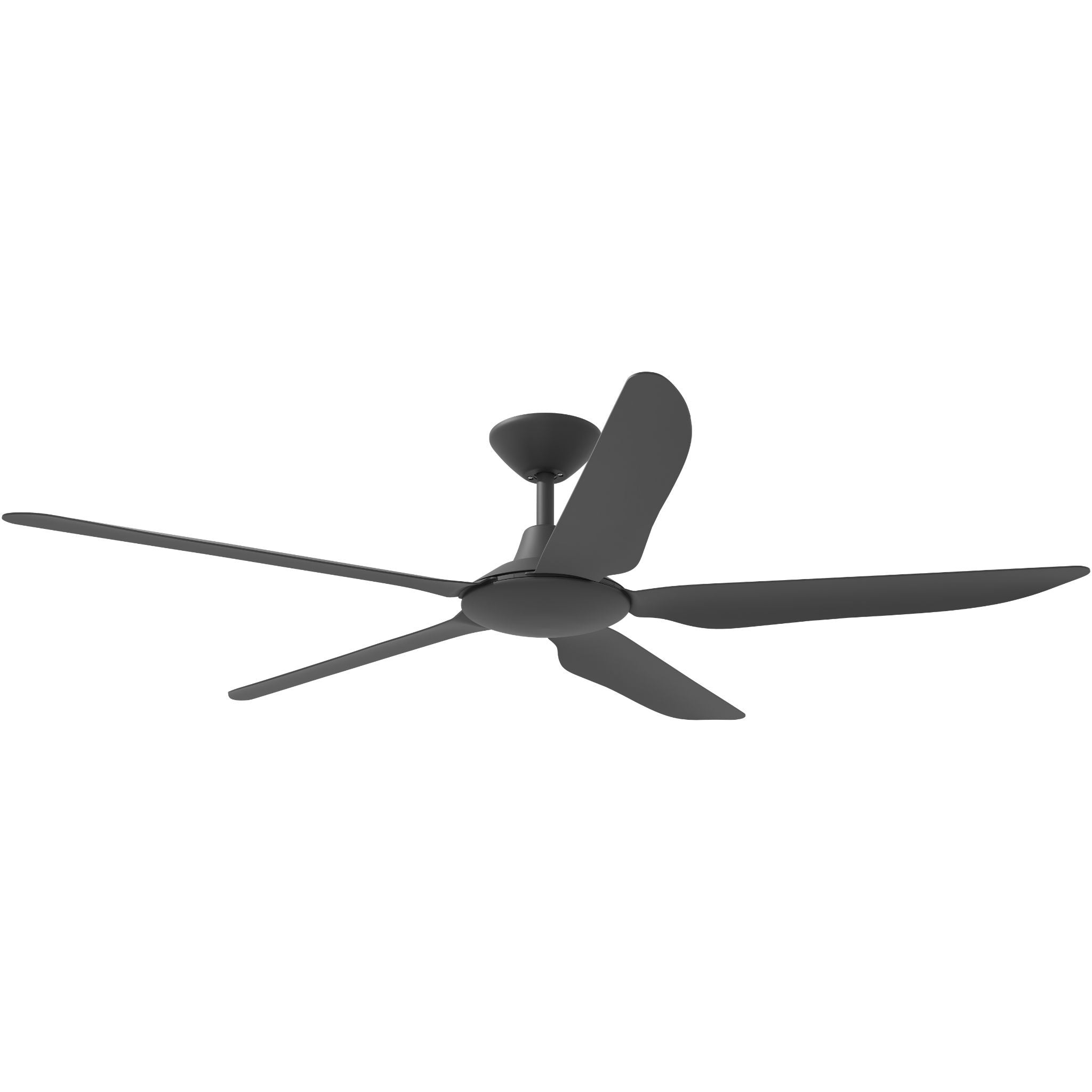 Calibo Storm 56" (1430mm) 5 Blade Indoor/Outdoor DC Ceiling Fan and Remote | Matte Black - Dubbo Lighting Centre