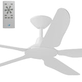 Calibo Storm 56" (1430mm) 5 Blade Indoor/Outdoor DC Ceiling Fan and Remote | White - Dubbo Lighting Centre