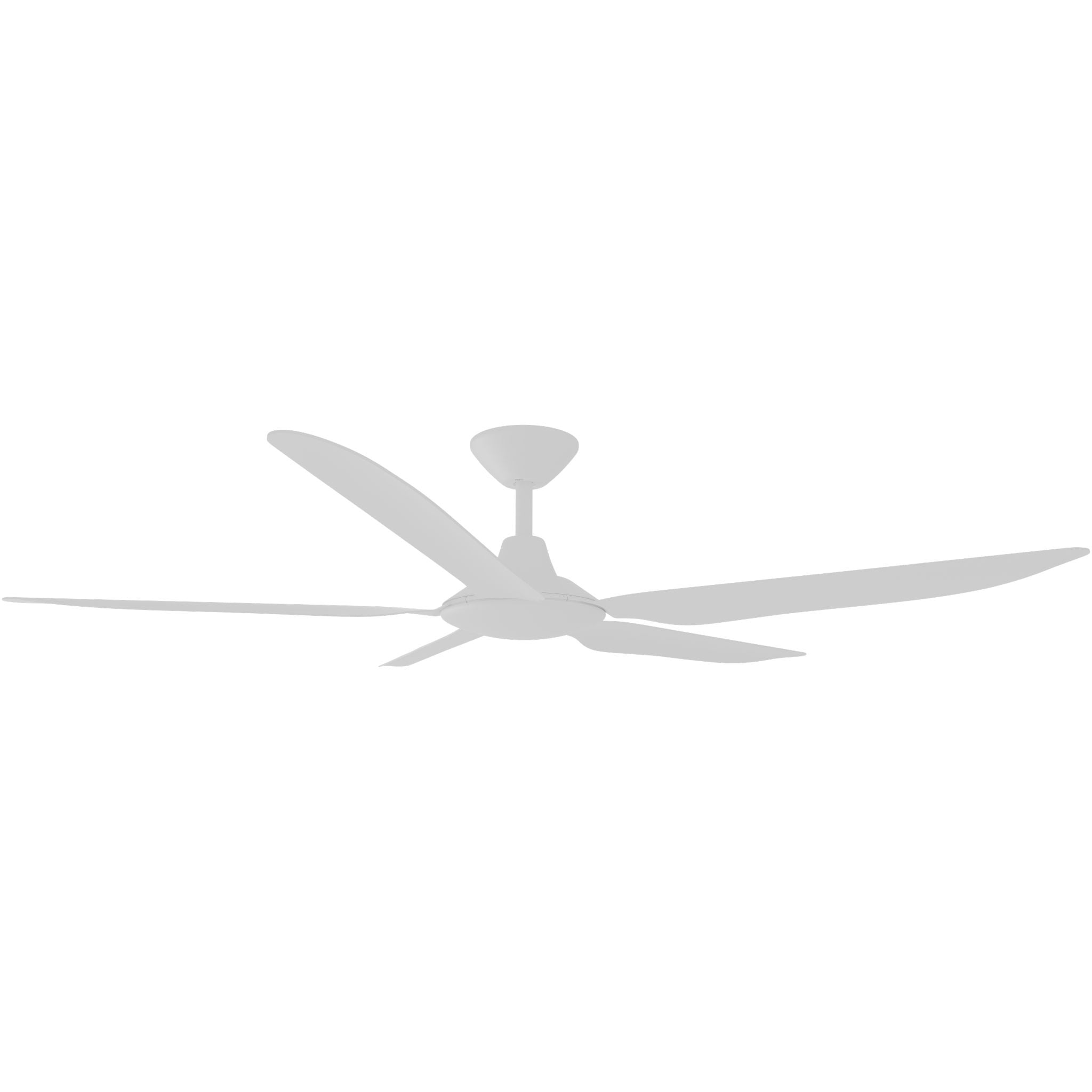 Calibo Storm 56" (1430mm) 5 Blade Indoor/Outdoor DC Ceiling Fan and Remote | White - Dubbo Lighting Centre
