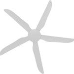 Calibo Storm 56" (1430mm) 5 Blade Indoor/Outdoor DC Ceiling Fan and Remote | White - Dubbo Lighting Centre