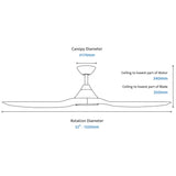 CloudFan 48" (1220mm) ABS DC Ceiling Fan with Remote Control - Dubbo Lighting Centre