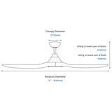 Cloudfan 72" (1830mm) ABS DC Ceiling Fan with Remote - Dubbo Lighting Centre