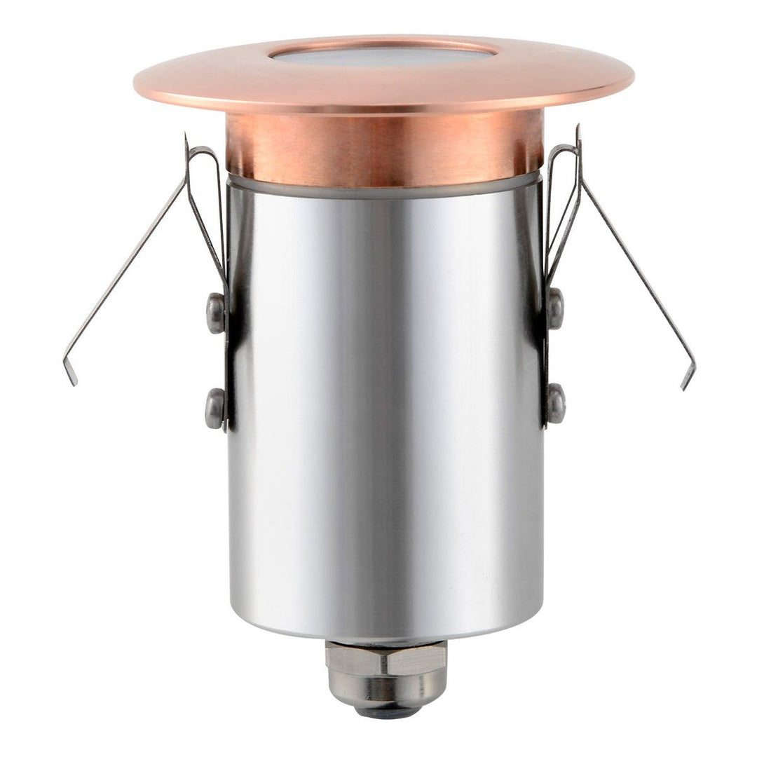 Dalton IP67 Exterior LED Inground / Deck Light, 3W, 12V, 3000K, Copper