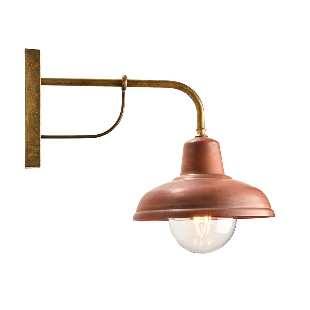 Deksel Metal Wall Light, Aged Copper
