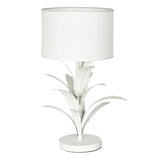 Argentum Iron Base Table Lamp, White