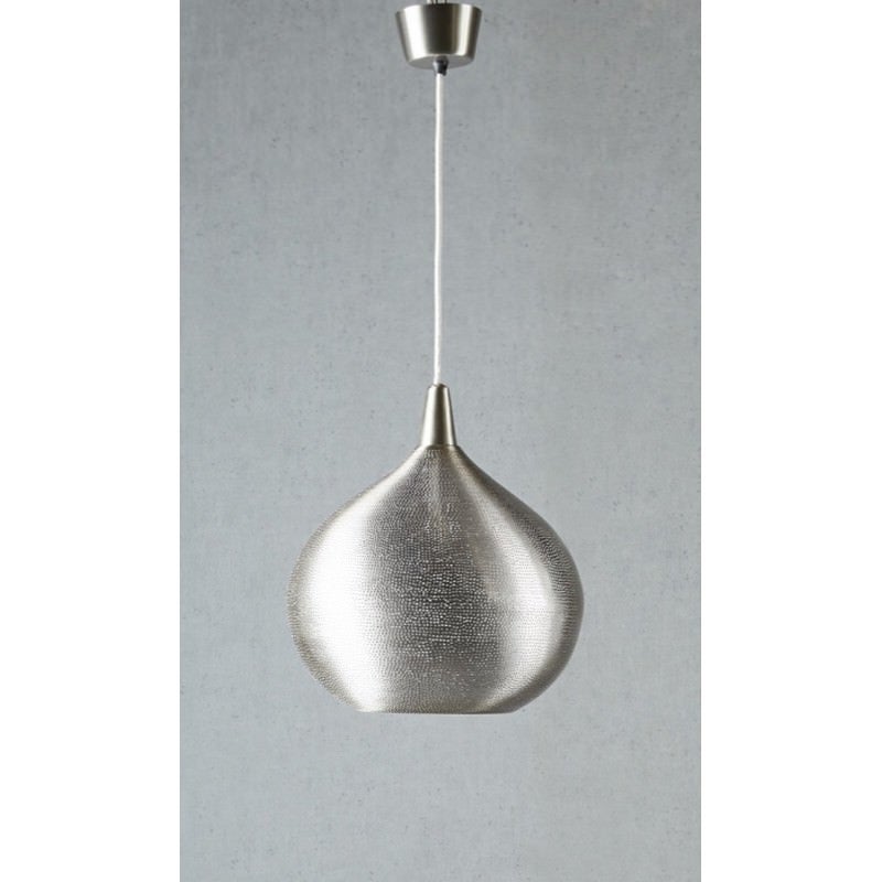 Amstel Etched Metal Pendant Light, Large