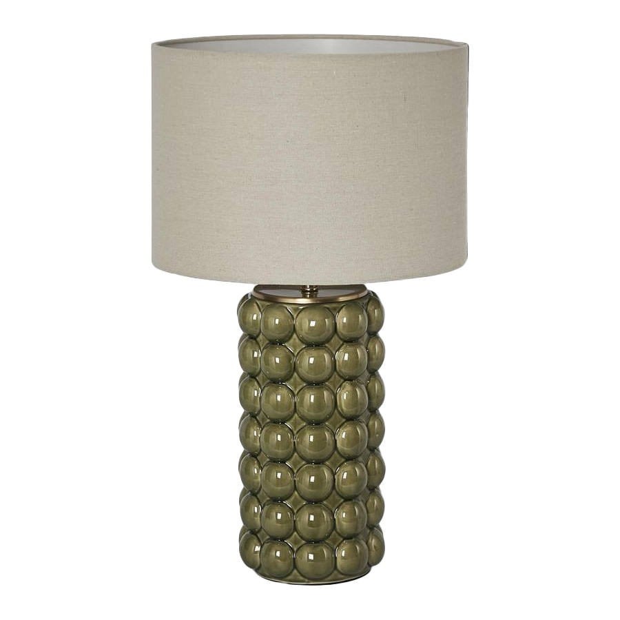Condotti Ceramic Base Table Lamp, Green