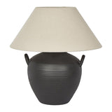 Camille Ceramic Base Table Lamp, Black