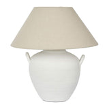 Camille Ceramic Base Table Lamp, White