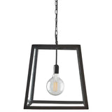 Theo Metal & Glass Pendant Light, Medium