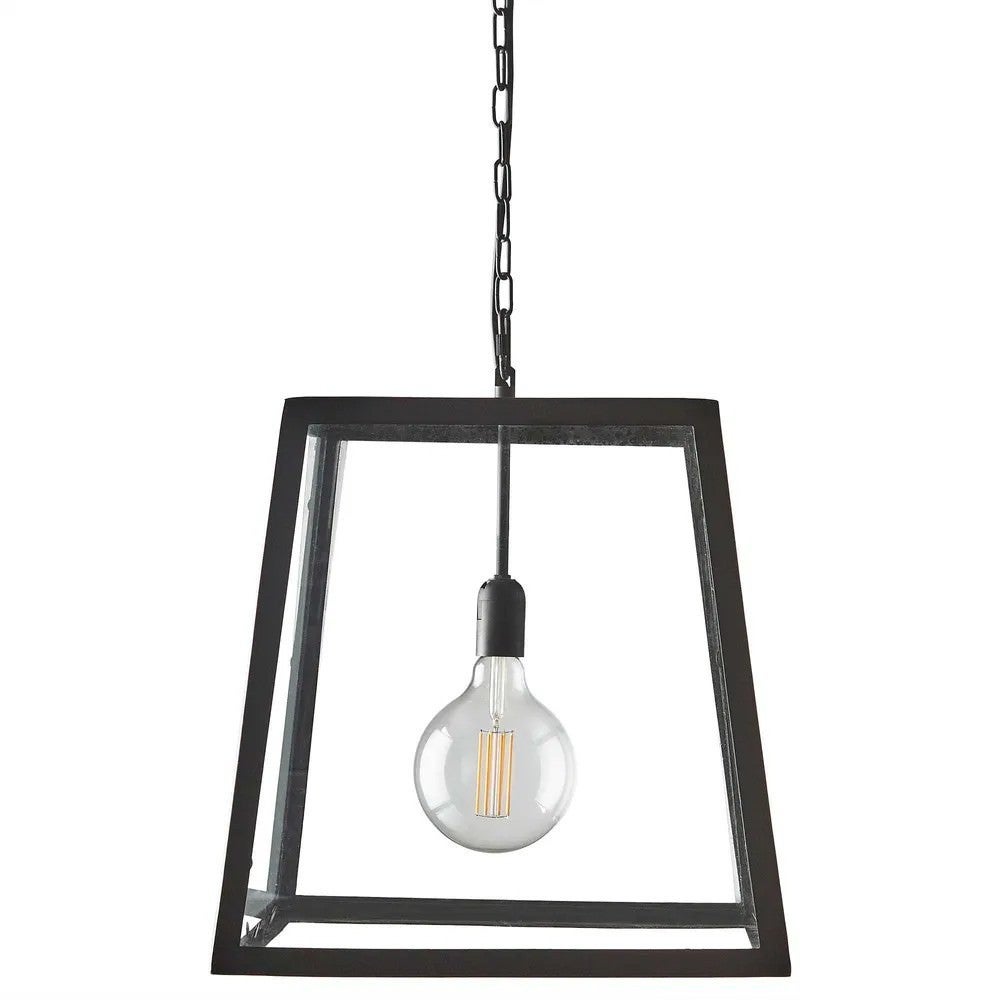 Theo Metal & Glass Pendant Light, Medium