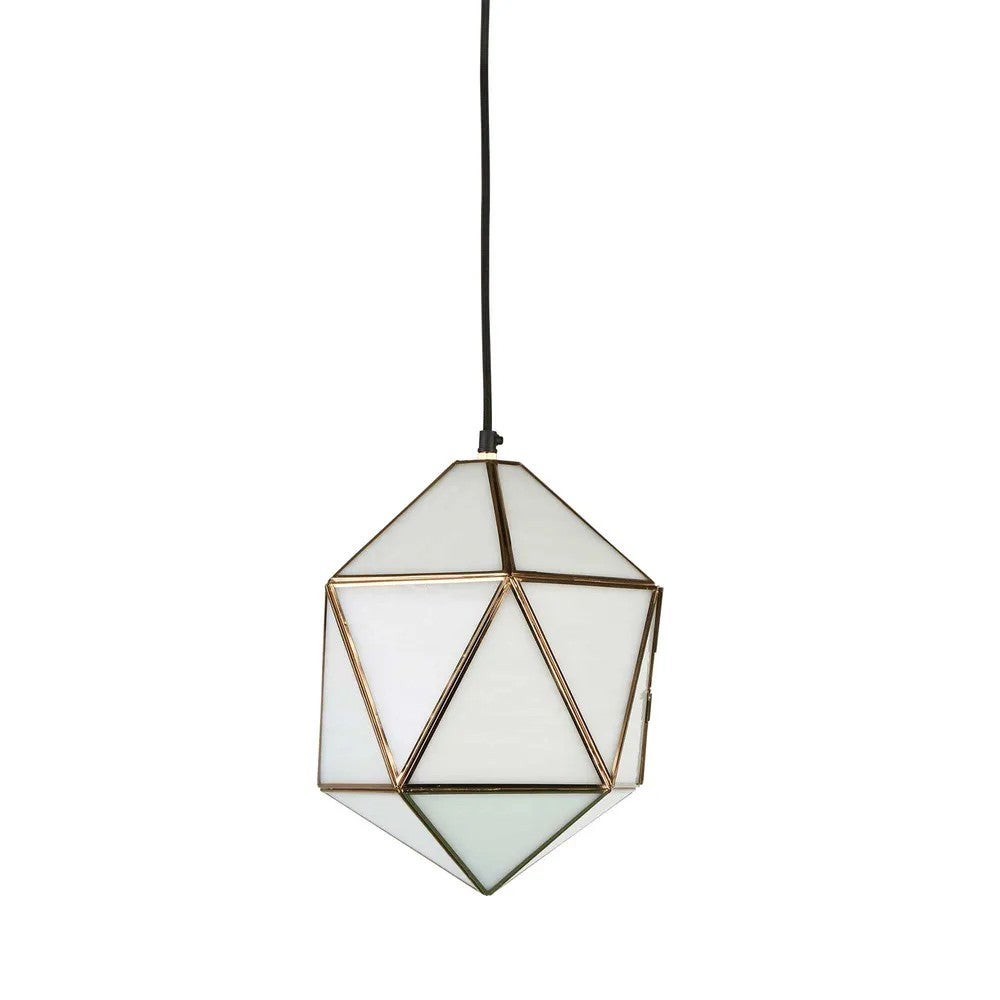 Valentine Brass & Glass Pendant Light