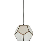 Ruby Brass & Glass Pendant Light