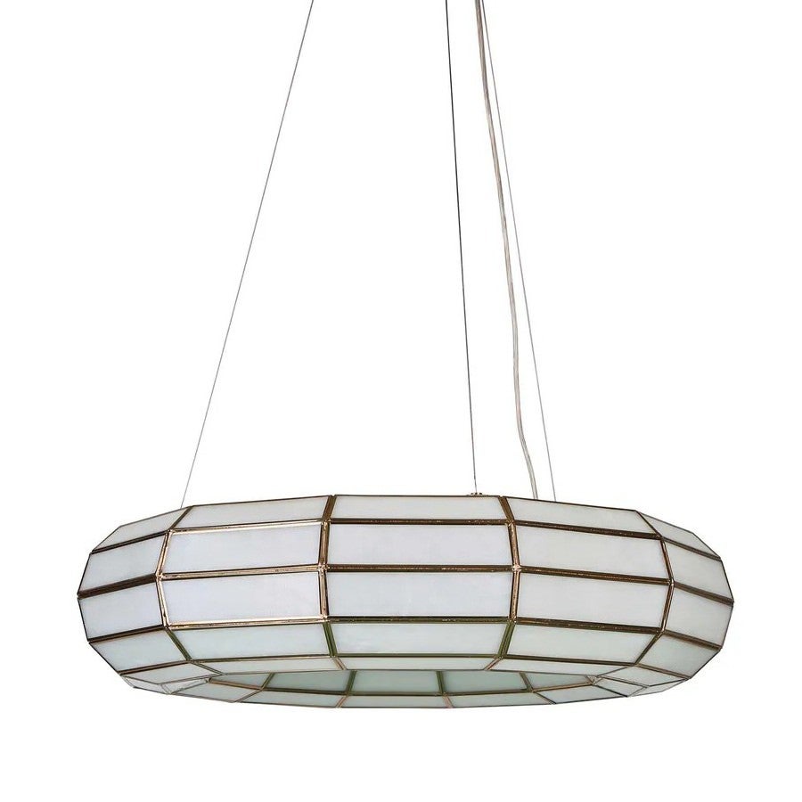 Ritz Brass & Glass Pendant Light, Small