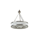 Franschhoek Metal & Glass Ring Pendant Light, Medium