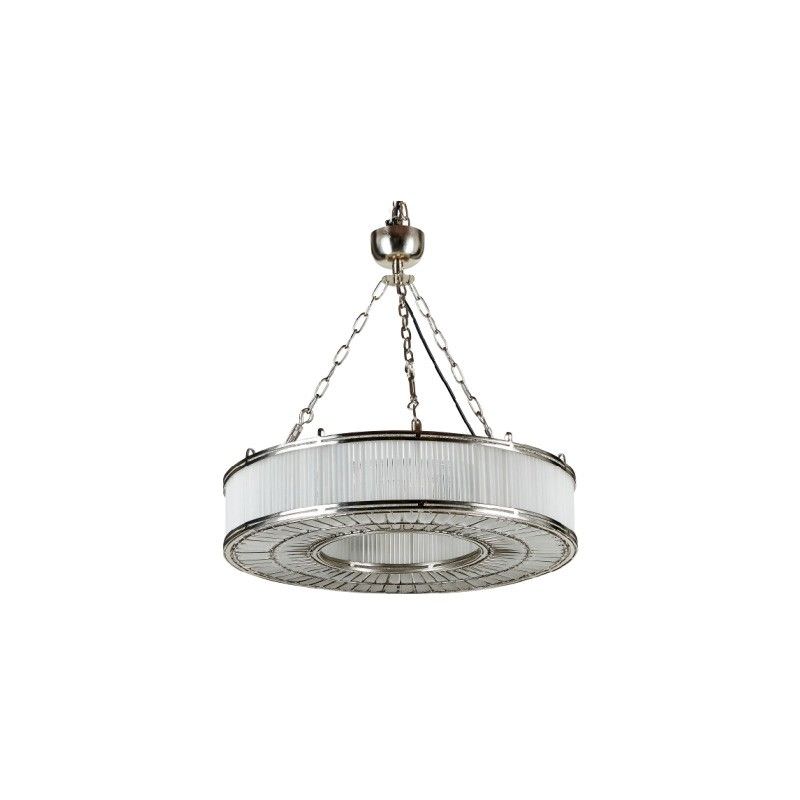 Franschhoek Metal & Glass Ring Pendant Light, Medium