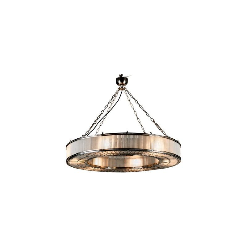 Franschhoek Metal & Glass Ring Pendant Light, Large