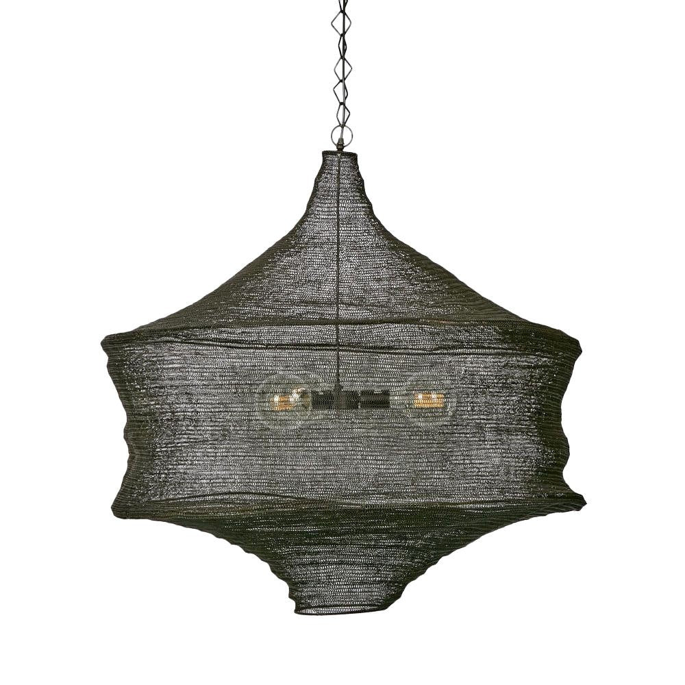 Beverly Metal Mesh Pendant Light, Black