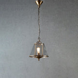 Cotton Tree Metal & Glass Pendant Light, Bronze