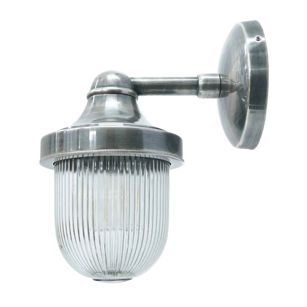 Jade IP54 Indoor / Outdoor Wall Light, Antique Silver