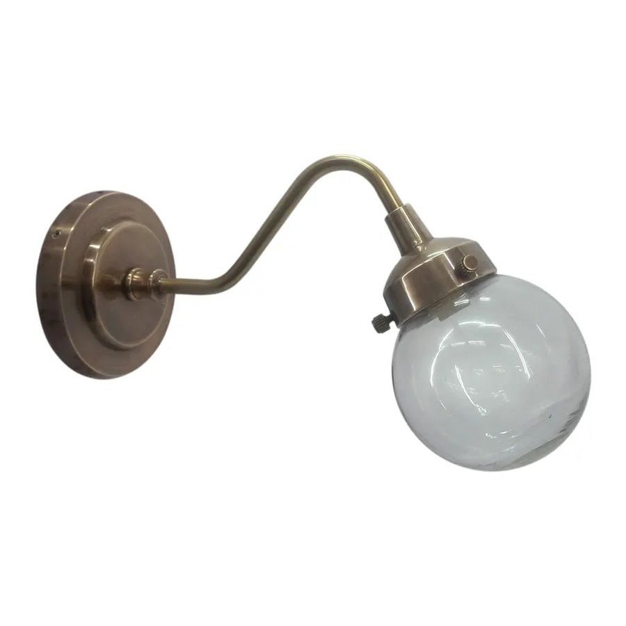 Beacon Brass Outdoor Wall Light, Antique Brass