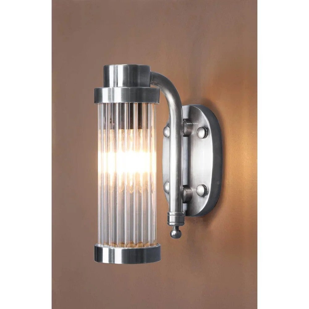 Dixon Brass Wall Light, Antique Silver