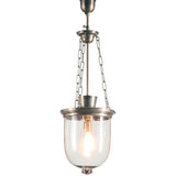 Ashford Metal & Glass Pendant Light, Antique Silver